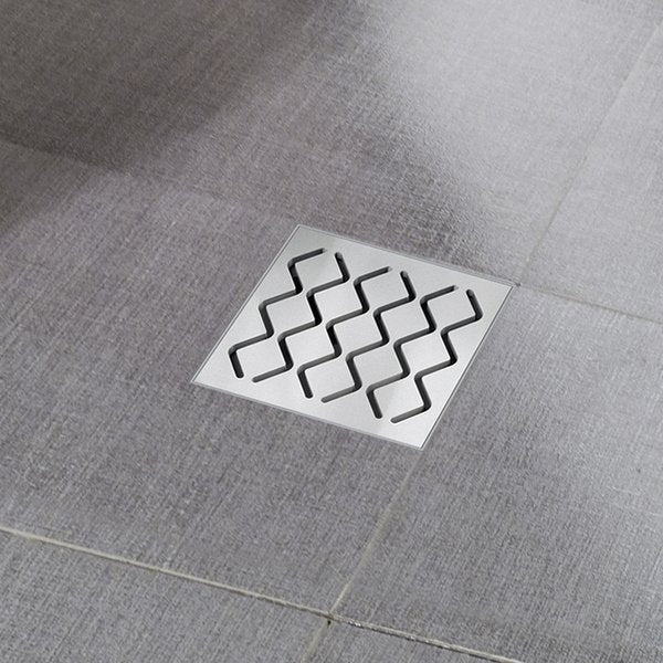 SN501 plastic drain with stainless steel grid