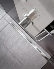 Load image into Gallery viewer, Zebra Plastic shower channel with stainless steel grid
