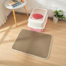 Load image into Gallery viewer, Waterproof Pet Cat Litter Mat Double Layer Pet Litter Box Mat Non-slip Sand Cat Pad Washable Bed Mat Clean Pad Products
