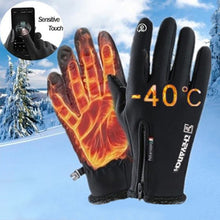 Cargar imagen en el visor de la galería, Winter Gloves Waterproof Thermal Touch Screen Thermal Windproof Warm Gloves Cold Weather Running Sports Hiking Ski Gloves
