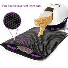 Cargar imagen en el visor de la galería, Waterproof Pet Cat Litter Mat Double Layer Pet Litter Box Mat Non-slip Sand Cat Pad Washable Bed Mat Clean Pad Products
