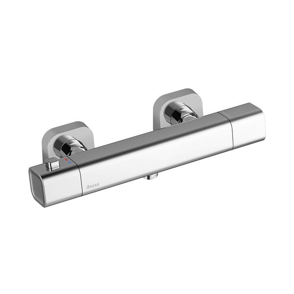 10° thermostatic wall-mounted shower tap