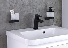 Charger l&#39;image dans la galerie, 10° Free black washbasin standing mixer tap
