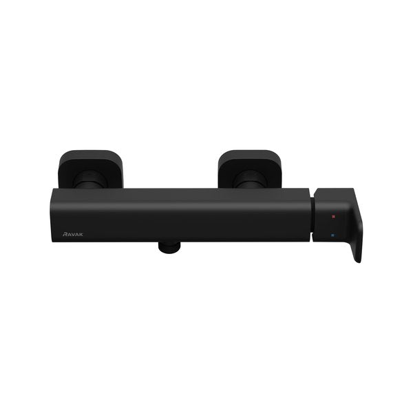 10° Free black wall-mounted shower tap